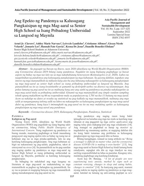 pananaliksik halimbawa pdf|Ang Epekto ng Pandemya sa Kalusugang Pangkaisipan ng mga .